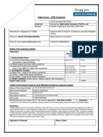 Claim Form - OPD Treatment