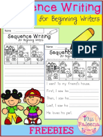 Sequence Writing For Beginning Writers