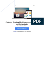 Customer Relationship Management Concepts and Technologies by Francis Buttle Stan Maklan B015clomog