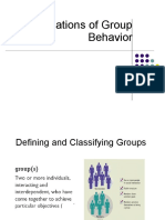 Group Behavior in Org