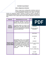 Evidencia - Contribuyentes y Obligaciones Tributarias