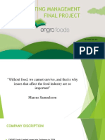 Marketing Management Final PPT On Engro Foods