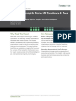 Set Up Your Insights Center of Excellence in Four Steps - Forrester (2019)