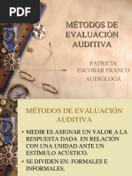 Metodos de Evaluacion Auditiva