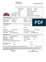 Visa Applicationform