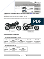 Service Circular F 42 Introduction of Ebony Black Metallic White Colour Graphics Model Pulsar 150 180 220