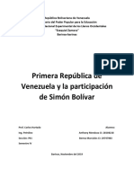 La Primera Republica