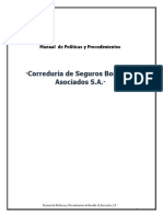 1-Manual de Control Interno Bonilla & Asociados S.A. Corredores de Seguros