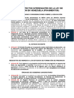 Aspectos Interesantes Del Sistema Educativo Venezolano