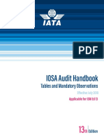 IOSA Audit Handbook - Tables and MOs - (IAH) Ed 13 - July 2019