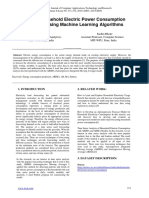 Individual Household Electric Power Consumption Forecasting Using Machine Learning Algorithms