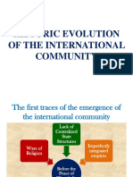 Evolution of The International Community