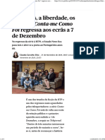 As Drogas, A Liberdade, Os Anos 80 - "Conta-Me Como Foi" Regressa Aos Ecrãs A 7 de Dezembro