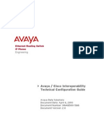 Avaya - Cisco Interoperability Technical Config Guide