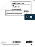 Specimen PR - Paper 3 Edexcel Biology (A) A-Level PDF