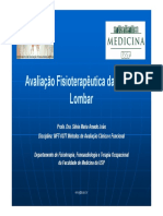 Avaliação Fisioterapêutica Da Coluna Lombar 2013