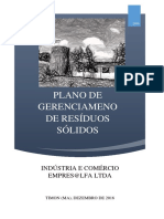 Plano de Gerenciamento de Residuos Solid PDF