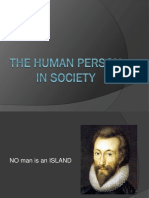 The Human Person in Society