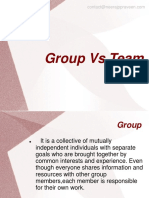 Group Vs Team