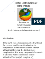 Horizontal Distribution of Temperature