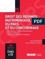 L3 - Droit Des Régimes Matrimoniaux (Corrigé)