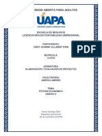 Elaboración y Evaluación de Proyectos - Tarea Unidad IV