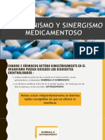 Antago y Sinergismo Medicamentoso