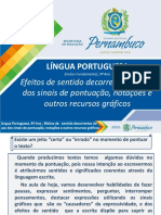 Efeitos de Sentido Decorrentes Do Uso Dos Sinais de Pontuação, Notações e Outros Recursos Gráficos