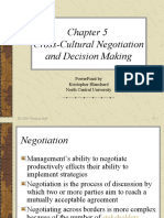 Cross-Cultural Negotiation and Decision Making: Powerpoint by Kristopher Blanchard North Central University