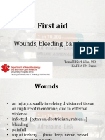 First Aid - Wounds Bleeding Bandages