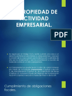 Copropiedad de Actividad Empresarial