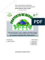 Proyecto de Reciclaje de Basura