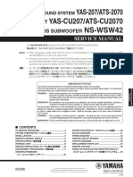 Yamaha Yas-207 - Ats-2070 - Cu207 - Ats-Cu2070 - ns-wsw42 PDF