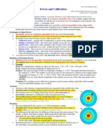 Errors and Calibration