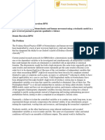 The Case For Researching Biomechanics and Human Movement Using A Stochastic Model in A Peer Reviewed Journal To Generate Qualitative Evidence