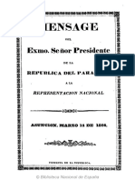 Mensaje Presidencial de Carlos Antonio López 1854