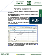 Atividade Cadastro Clientes VBA