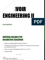 Gas Reservoir Material Balance 