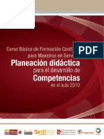 Planeación Didáctica para El Desarrollo de Competencias en El Aula