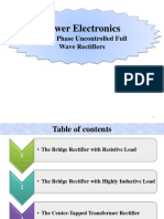 4 Single Phase Uncontrolled Full-Wave Rectifiers