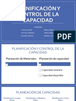 Planificación y Control de La Capacidad