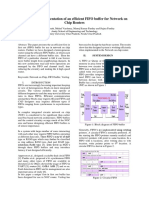 Design of An Efficient FIFO Buffer For Network On Chip Routers