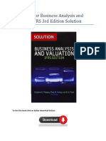 Test Bank Solution Business Analysis and Valuation IFRS 3rd Edition 