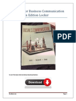 Test Bank For Business Communication 5th Canadian Edition Locker