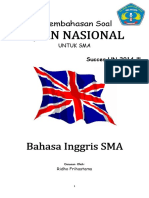 Soal Un Bahasa Inggris Dan Pembahasannya Untuk Sma