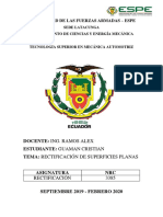 Rectificación de Superficies Planas - Guaman Cristian