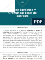 Análisis Sintáctico y Gramáticas Libres de Contexto