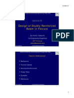 Lecture 03-Design of Doubly Reinforced Beam in Flexure