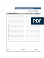 Incoming-Outgoing Materials and Equipment Form