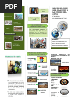 Trptico Degradación Del Planeta y La Crisis Del Agua